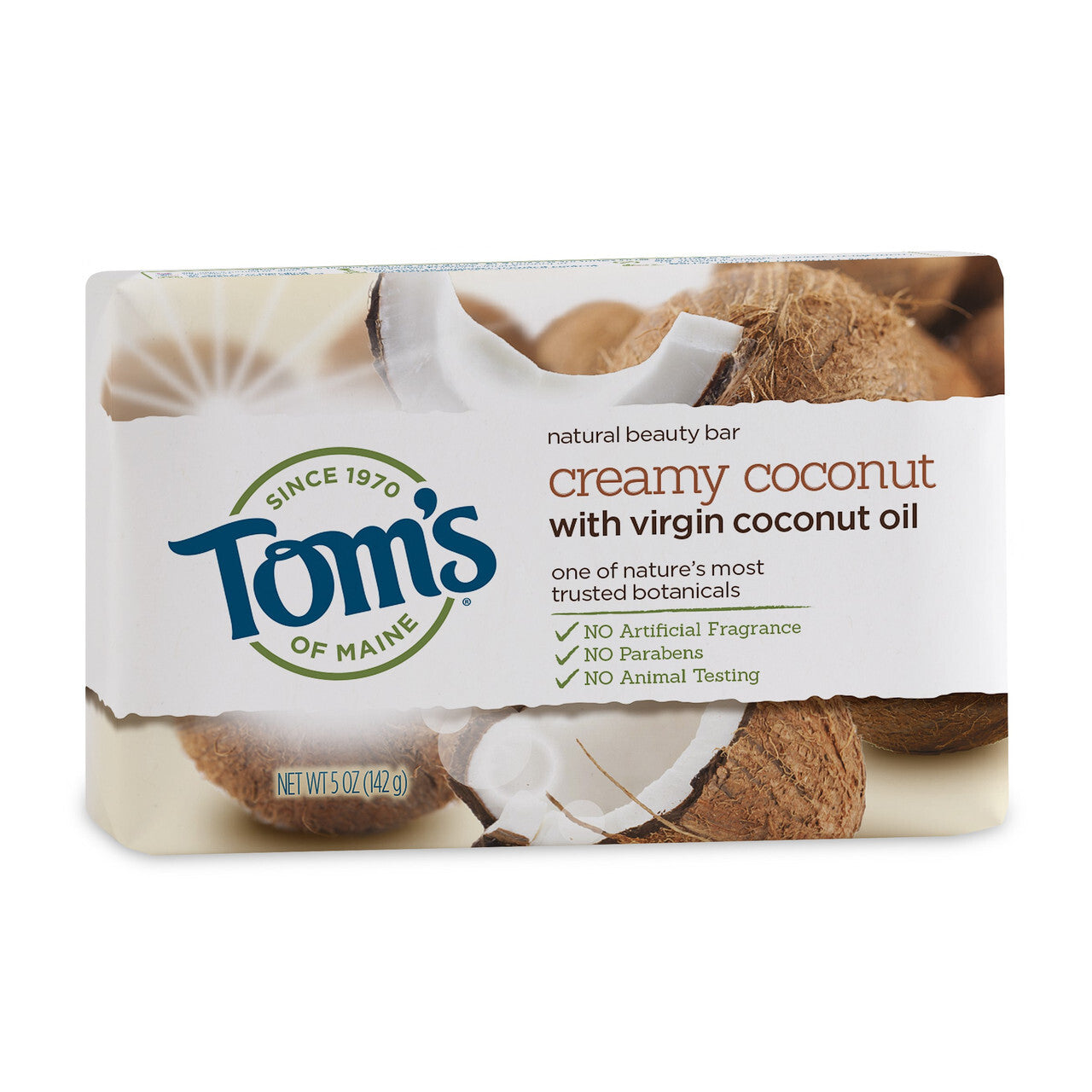 Toms cocnut beauty bar ( 6 x 5 oz )