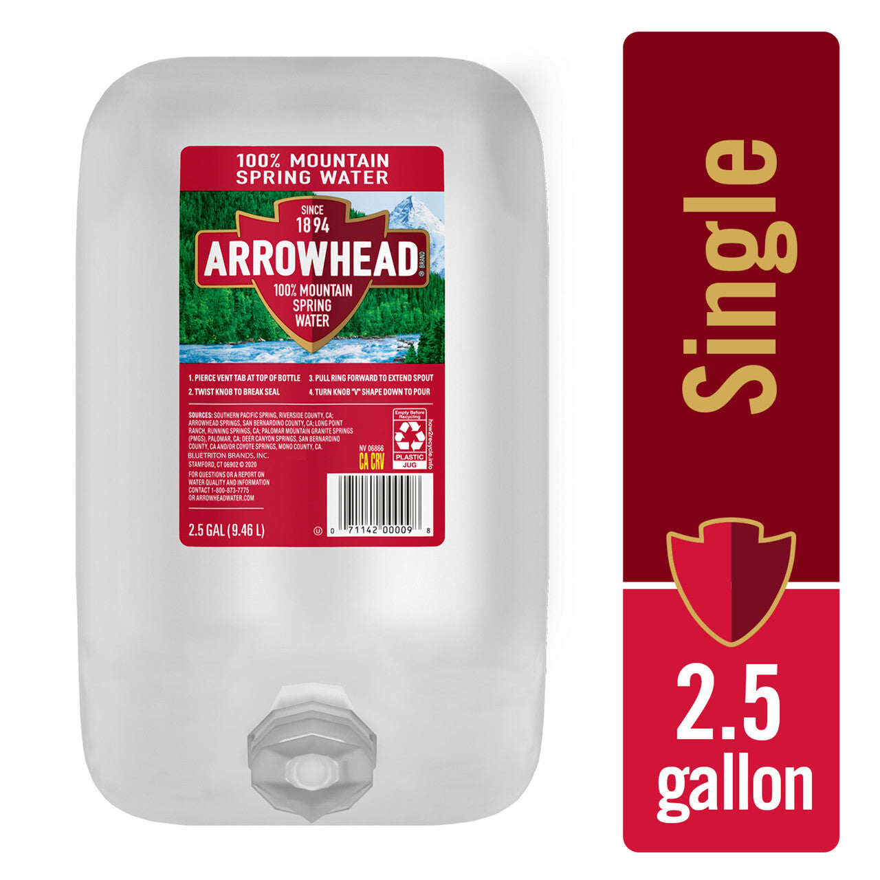 Arrow mtn spring water ( 2 x 2.5 gal )