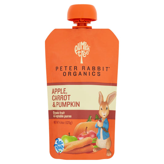 Peter Rabbit Organics Pumpkin Carrot & Apple Fruit Puree (10x4.4 Oz)