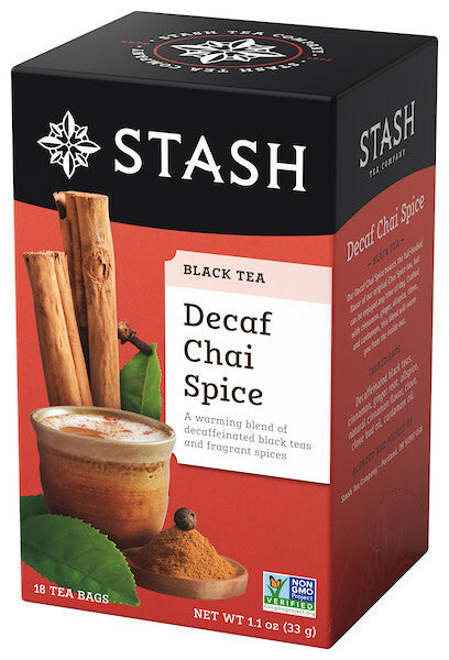 Stash Tea Chai Spice Blend Decaf Tea (6x18 CT)