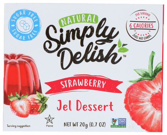 Smply del straw jel dsrt ( 6 x 0.7 oz   )