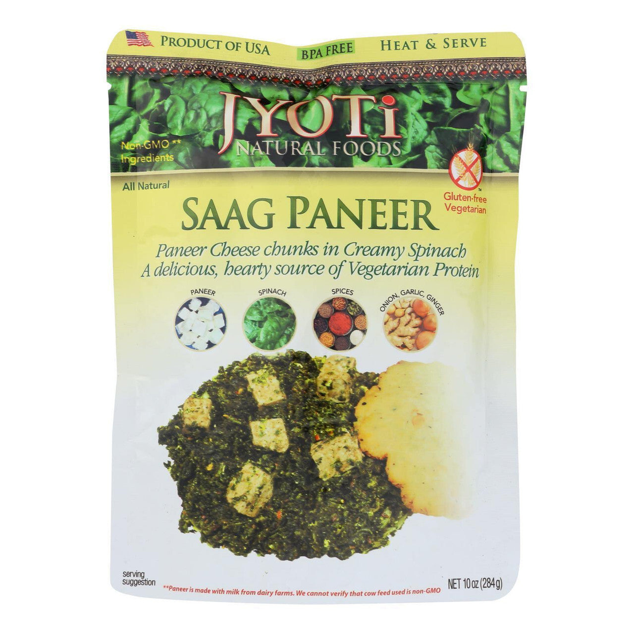 Jyoti Indian Cuisine Saag Paneer (6x10OZ )