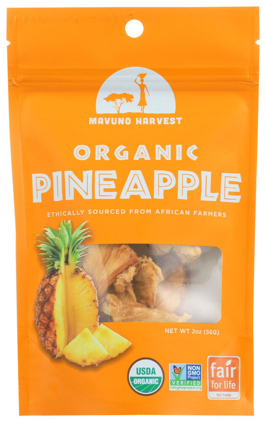 Mavuno Harvest Organic Dried Pineapple (6x2 OZ)