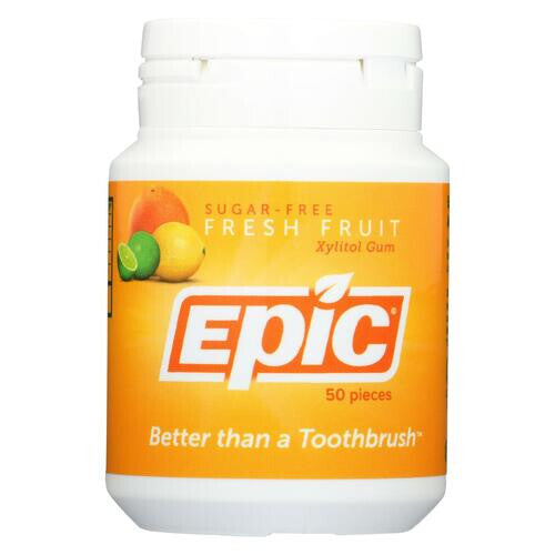 Epic Dental Xylitol Fresh Fruit Gum (1x50 Ct)