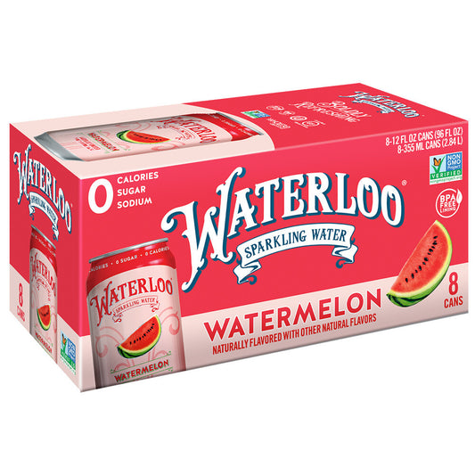 Wtrloo strwbry spk water ( 3 x 8 pk   )