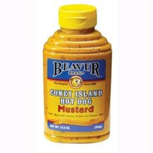 Beaver Coney Island Hot Dog Mustard (6x12.5Oz)